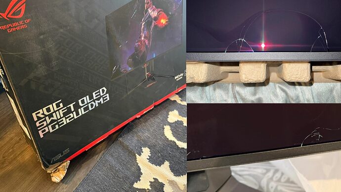 ASUS ROG Swift PG32UCDM3: จอมอนิเตอร์เรือธง 4K QD-OLED เสียหายต่อเนื่อง ลูกค้าแห่ขอเคลมเหตุบรรจุภัณฑ์บอบบาง