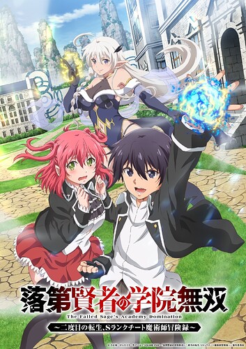 From Overshadowed to Overpowered: Second Reincarnation of a Talentless Sage (Rakudai Kenja no Gakuin Musō) - เผยทีเซอร์และนักพากย์อนิเมะ เรื่องราวของจอมเวทผู้กลับชาติมาเกิดใหม่ในฐานะผู้แข็งแกร่งที่สุดในโลกเวทมนตร์ที่เสื่อมถอย