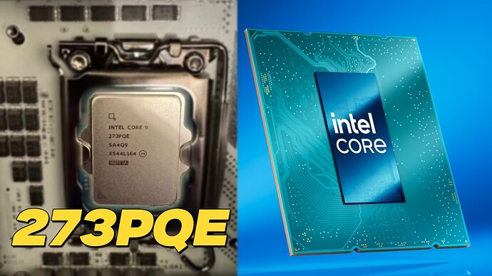 หลุดผลทดสอบ: Intel Core 9 273PQE พลังเกมแซง Core i9-14900K สูงสุด 9%
