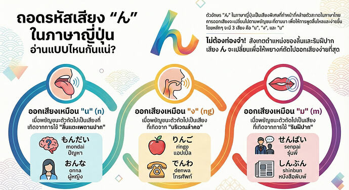 เสียง "น" ในภาษาญี่ปุ่น