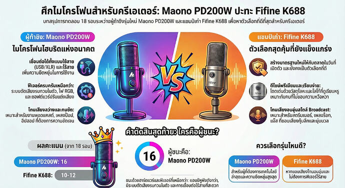 Maono PD200W VS Fifine K688