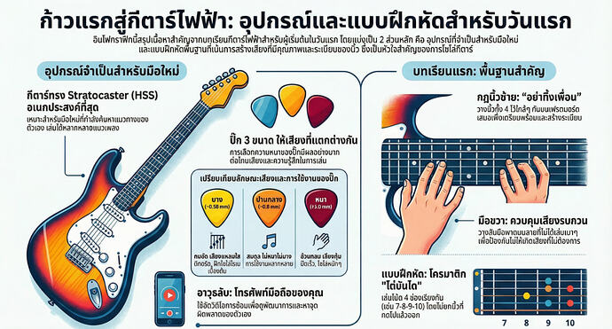 ก้าวแรกสู่กีตาร์ไฟฟ้า