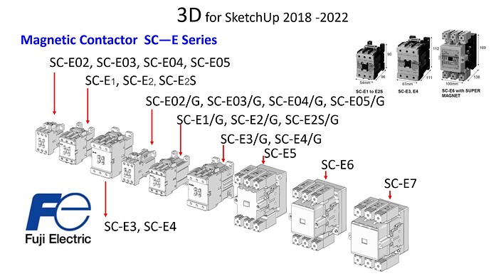 Sketchup Magnetic Contactor SC—E Series