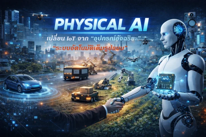 Physical AI พลิกโฉม IoT: จากอุปกรณ์อัจฉริยะสู่ระบบอัตโนมัติเต็มรูปแบบ พร้อมขับเคลื่อนโลกจริง