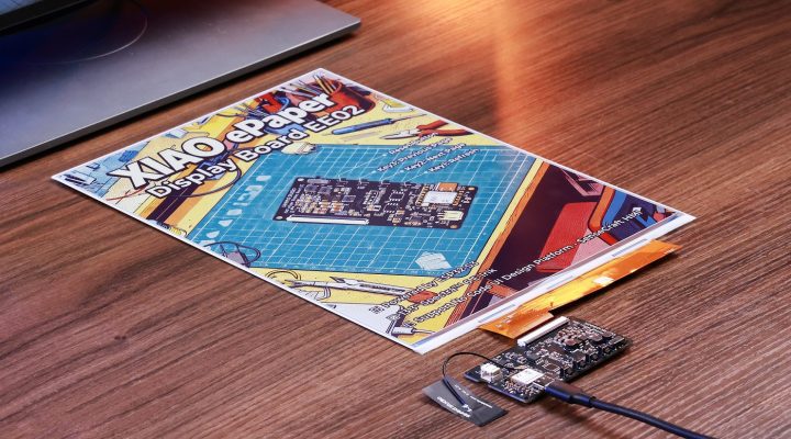 XIAO ePaper DIY Kit EE02: บอร์ด ESP32-S3 รองรับจอ E-Ink สี 13.3 นิ้ว เหมาะทำป้ายดิจิทัลและกรอบรูป